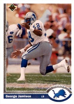 George Jamison Detroit Lions 1991 Upper Deck NFL Rookie Card #515